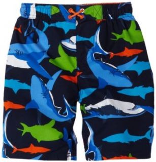 carter's Boys Shark Trunk Swimwear, Navy, 6 Fashion Swim Trunks Clothing