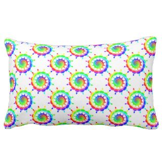 Rainbow Colored Tie Dye Mandala Pillows