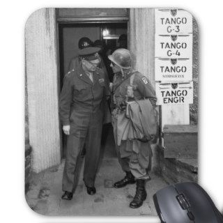 General Eisenhower and General Ridgway    WWII Mouse Pads