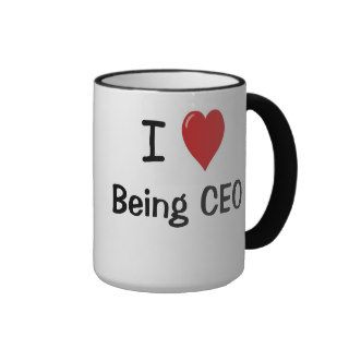 CEO   Funny   I Love Being CEO Heart Double sided Mugs