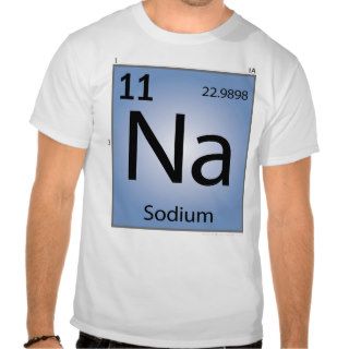 Sodium (Na) Element T Shirt   Front Only