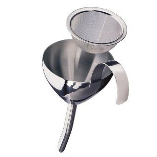 Stainless Steel Wine Decanting Funnel with Strainer Kitchen & Dining