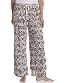 Nautica Sleepwear Women's Foulard Print Jersey Knit Drawstring Pant   931436, Shopping Bag Brown, X Small
