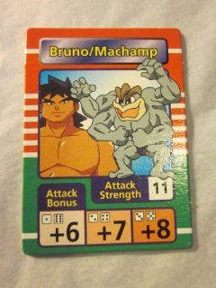 Game Piece Pokemon Master Trainer 1999 Pokemon Rival Card Bruno/Machamp 