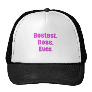 Bestest Boss Ever Hats