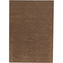 Hand tufted Mandara Brown New Zealand Wool Rug (7' x 10') Mandara 7x9   10x14 Rugs