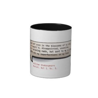 William Shakespeare Cut off even in the blossoms Mugs