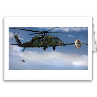 HH 60 Pave Hawk Helicopter ~ Pair of Pave Hawks Greeting Cards