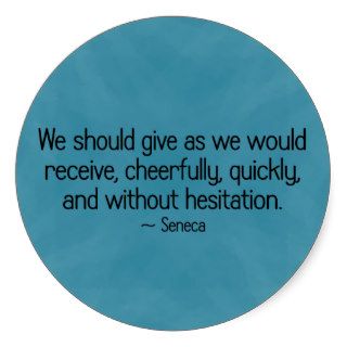 Give cheerfully and without reservation sticker