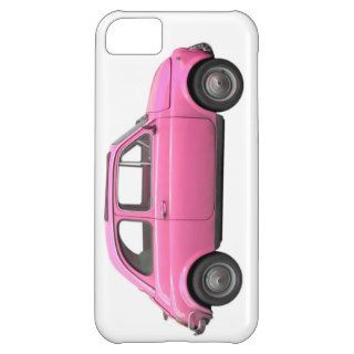 Pink Fiat 500 vintage Italian car iPhone 5C Covers
