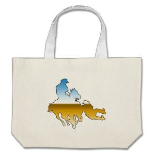 Rodeo   Bull Dogging; steer wrestling Canvas Bags