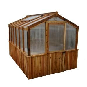 Outdoor Living Today Cedar 8 ft. x 12 ft. Greenhouse Kit GH812