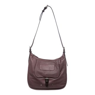 Longchamp 'Balzane Roots' Mauve Leather Hobo Bag Longchamp Designer Handbags