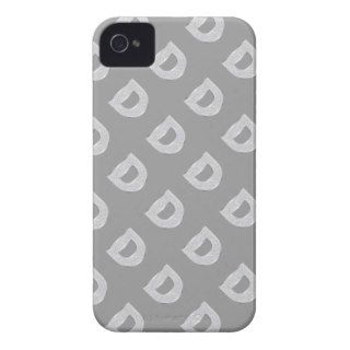 Silver Letter D iPhone 4 Covers