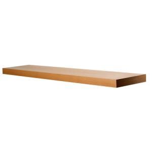 Wallscapes 10 in. x 1 3/4 in. Beech Wood Veneer Straight Floating Shelf Kit (Price Varies By Length) BS12025BEKIT