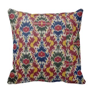 Ethnic Tribal Bohemian Handwoven Ikat Textile Asia Pillows