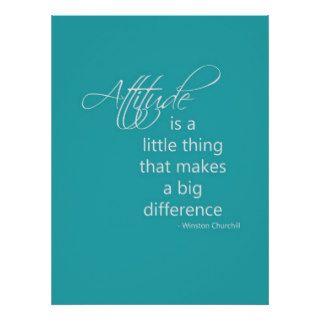Attitude Makes A Difference Print