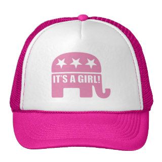 GOP "It's A Girl" Caps Mesh Hats