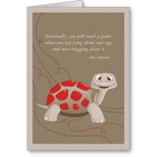 Cute Turtle Happy Birthday Card