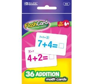 BAZIC Addition Flash Cards, 532 24P (36 Pack)