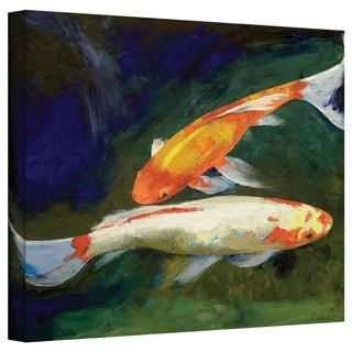 Michael Creese 'Feng Shui Koi Fish' Gallery Wrapped Canvas ArtWall Canvas