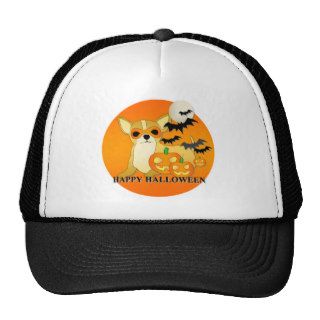 Chihuahua Dog Halloween Trucker Hats