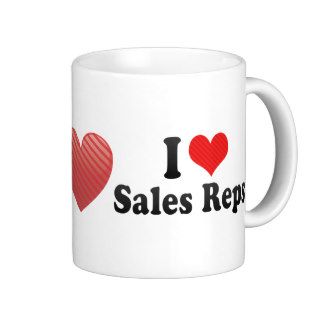 I Love Sales Reps Mugs