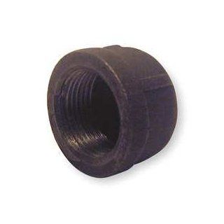 Industrial Grade 5P534 Cap, 1/2 In, Black Industrial Pipe Fittings