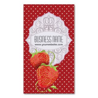 Tasty Strawberries Business Card
