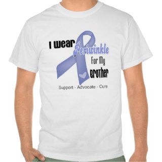 I Wear a  Periwinkle Ribbon For My Brother Tshirts