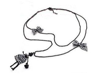 Fashion Pendant Chain Black Teen Girl Necklace Pendant Necklace Jewelry