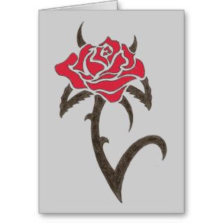 Thorned Rose Card