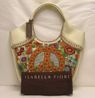 Isabella Fiore Peace Out Piper Cream Bag Handbag Purse Clothing