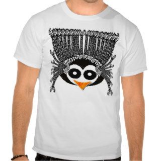 Funny tribal penguin t shirt