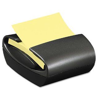 Pop up Notes Dispenser for 3 x 3 Self Stick Pop Up Notes, Black Base, Sold as 1 Each 