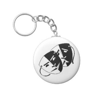Comedy and Tragedy Keychains