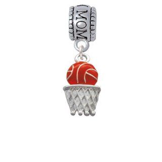 Basketball   Over Hoop Mom Charm Bead [Jewelry] Delight Jewelry Delight Jewelry Jewelry