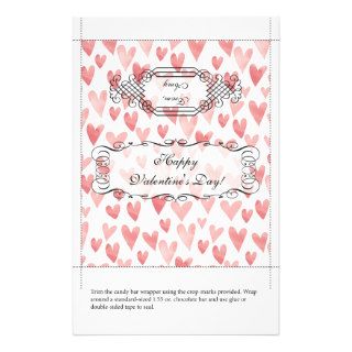 Candy Bar Wrapper  Valentine's Day Personalized Flyer