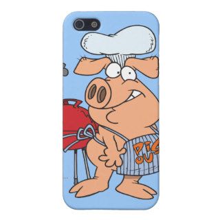 funny pig out BBQ barbecue piggy pig Covers For iPhone 5