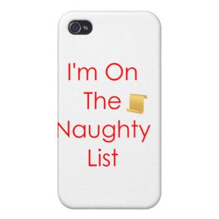 I'm on the Naughty List iPhone 4/4S Cases