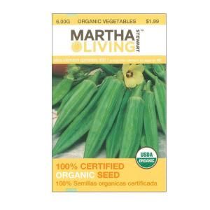 Martha Stewart Living 6 Gram Clemson Spineless Okra Seed 3923