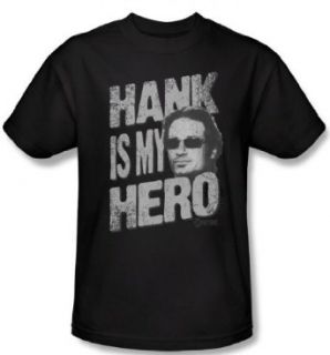 Californication Shirt Hank Is My Hero Adult Black T shirt Tee Novelty T Shirts Clothing
