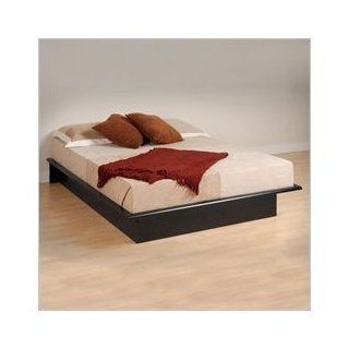 Prepac Black Platform Bed Queen PNo BBQ 6080 K   Bedroom Furniture Sets