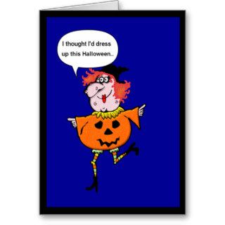 Funny Halloween Witch Cartoon Cards   Personalized
