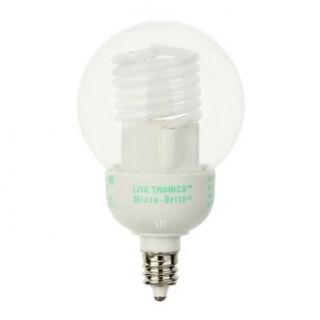 MB 538DP 20 Pack 5 Watt G16.5 Candelabra Base Flashable Dimmable Clear Compact Fluorescent Light Bulb    