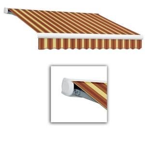 AWNTECH 20 ft. Key West Full Cassette Manual Retractable Awning (120 in. Projection) in Burgundy/Tan Wide KWM20 643 BTD