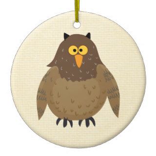 Cute Owl Tees and Gifts   Add Your Own Text Christmas Tree Ornament