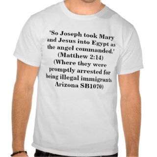 "So Joseph took Mary and Jesus into Egypt as thShirt