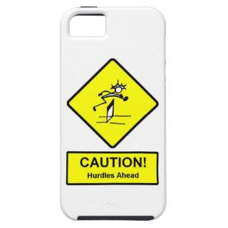 Caution Hurdles Ahead road sign Track and Field iPhone 5 Cover