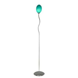 Dale Tiffany Green Egg 1 Light  Polished Chrome Accent Floor Lamp STF11107
